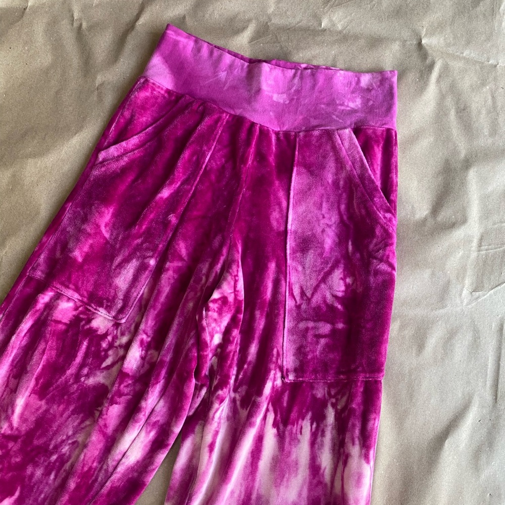 Handmade velour joggers